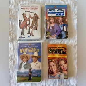 Lot of 4 Factory Sealed New Mary Kate & Ashley VHS Tapes Mixed Lot